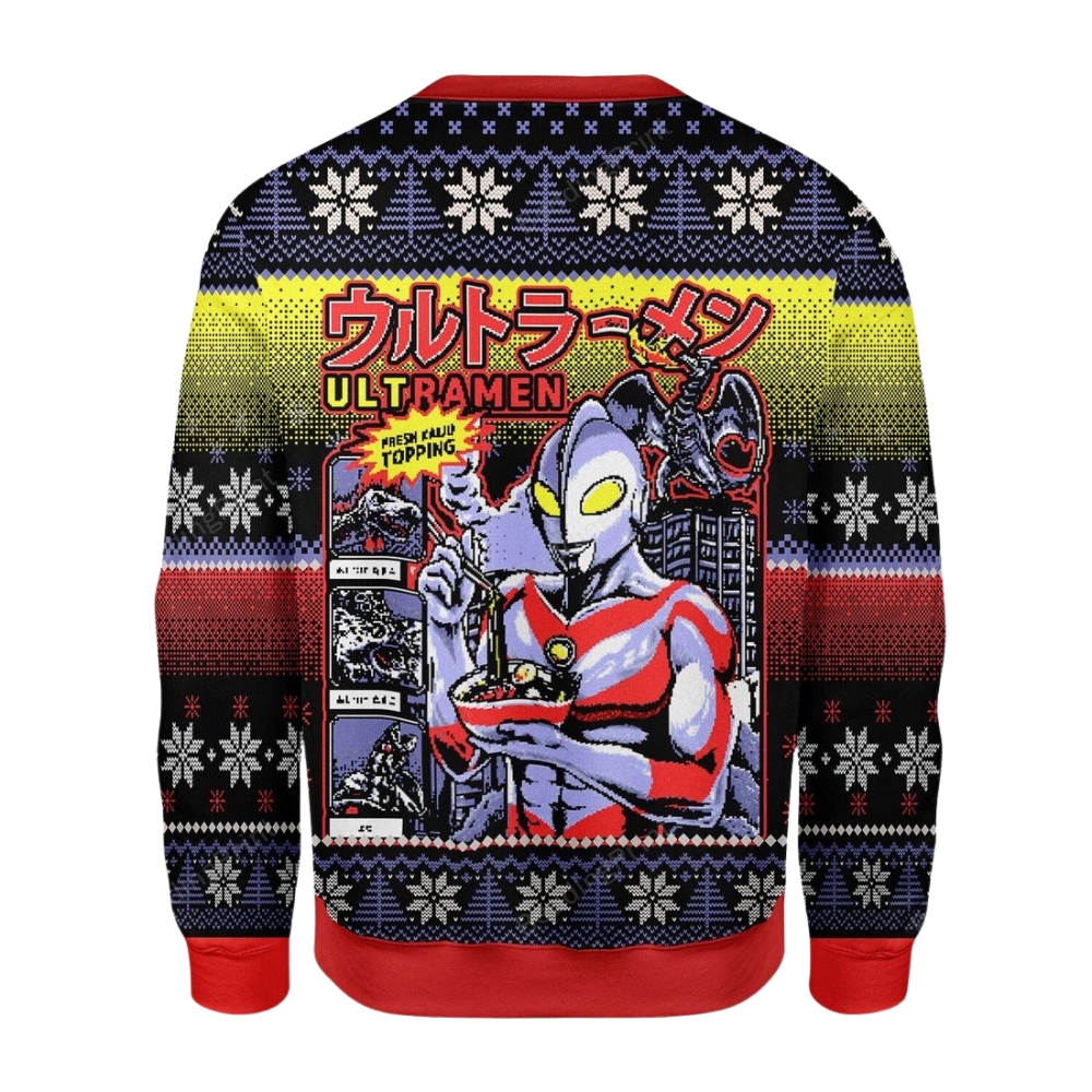 Ultraman UltRamen Ugly Christmas Sweater - Image 2